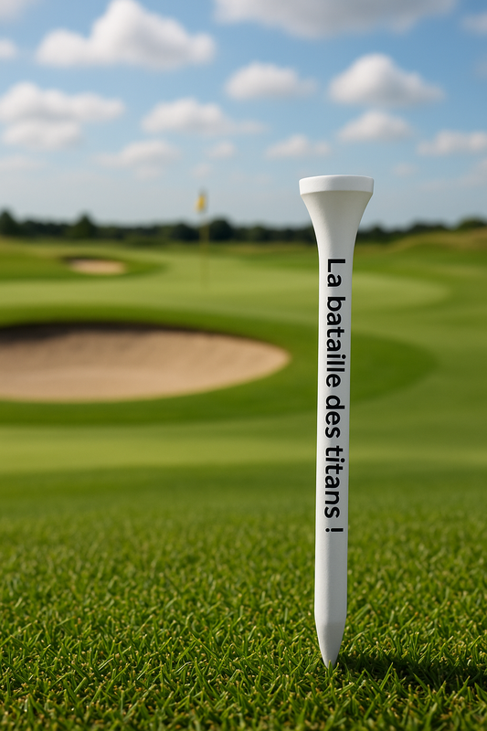 Tee de golf imprimé collection fun – Accessoire golf unique cadeau 