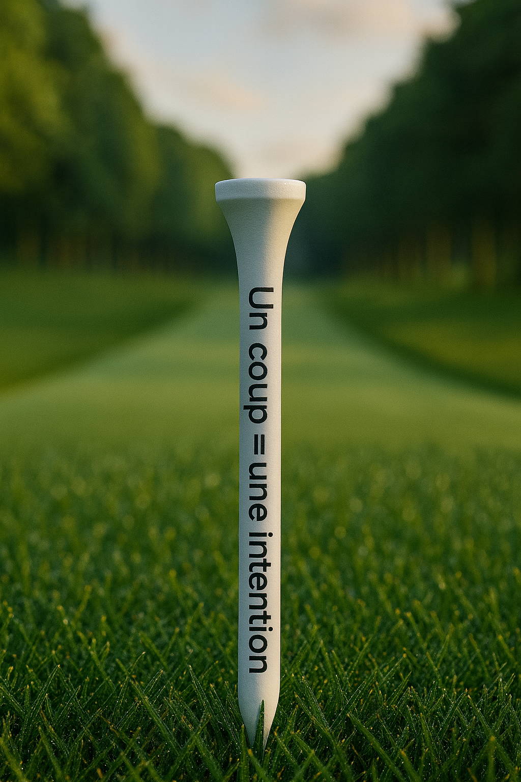 Tee de golf en bois avec citation originale – Cadeau golf Par Tee Fun