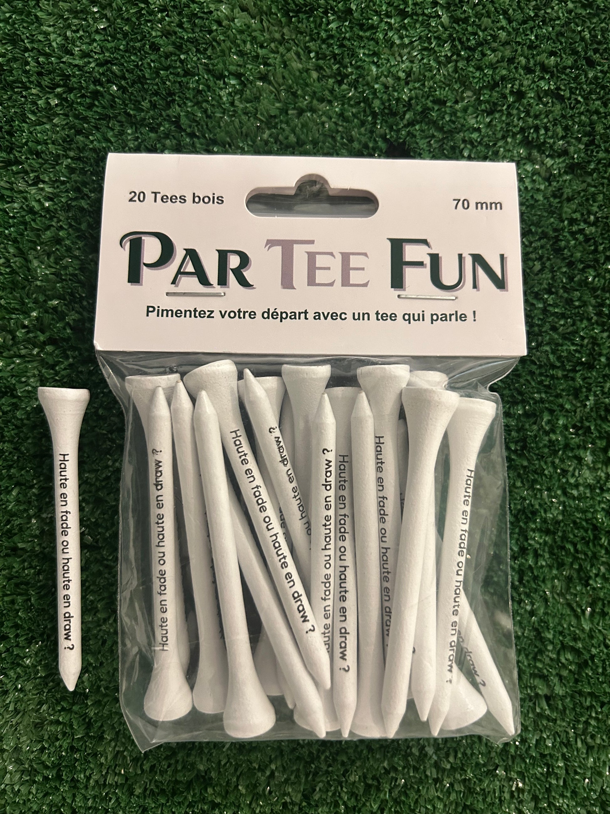 Tee de golf collection Par Tee Fun – Modèle imprimé