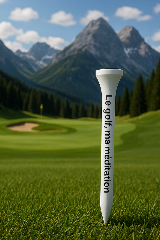 Tee en bois humoristique pour golfeur – Accessoire fun