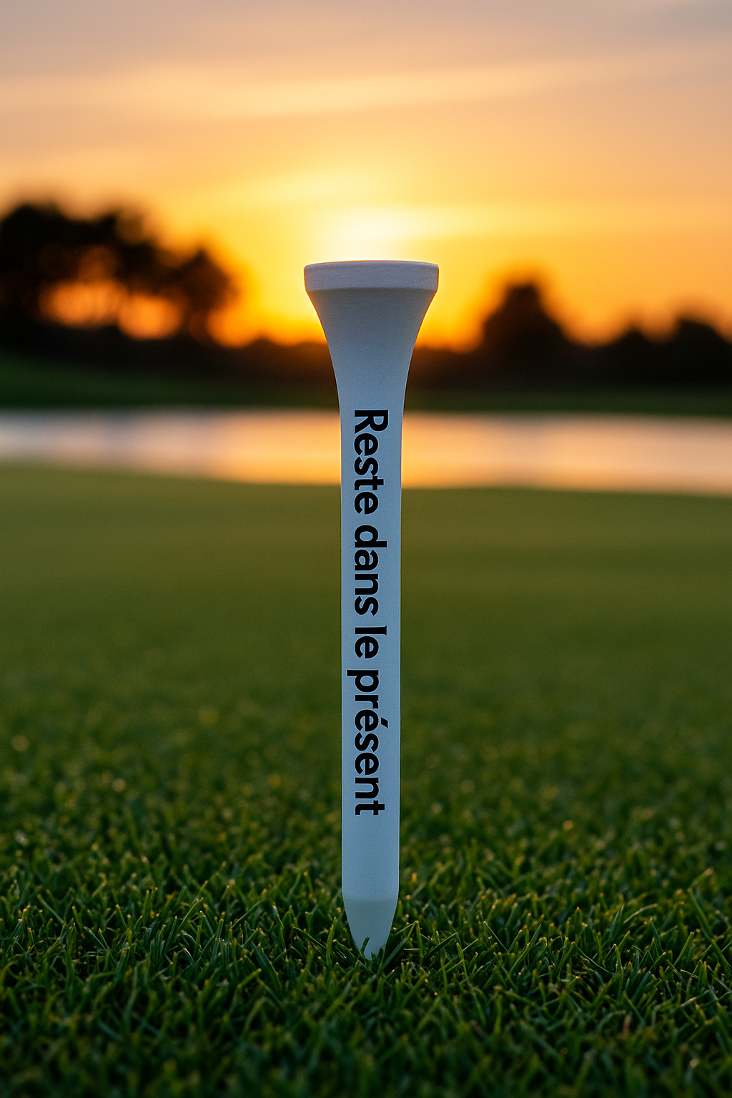 Tee de golf en bois imprimé avec phrase fun – Accessoire original Par Tee Fun