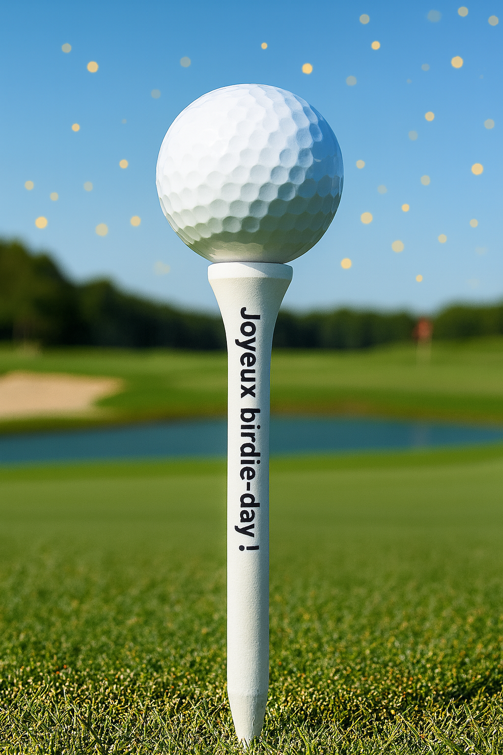 Tee en bois imprimé Par Tee Fun – Accessoire fun au départ