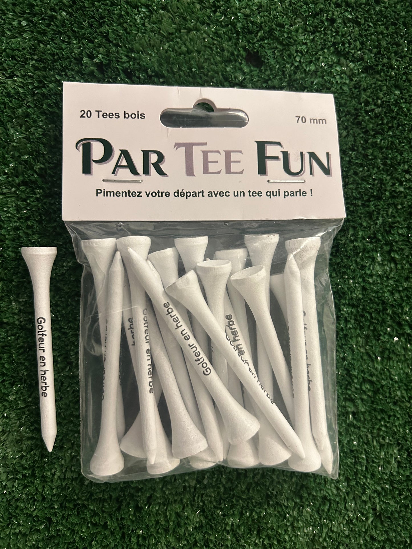 Tee en bois humour golf – Produit fun Par Tee Fun