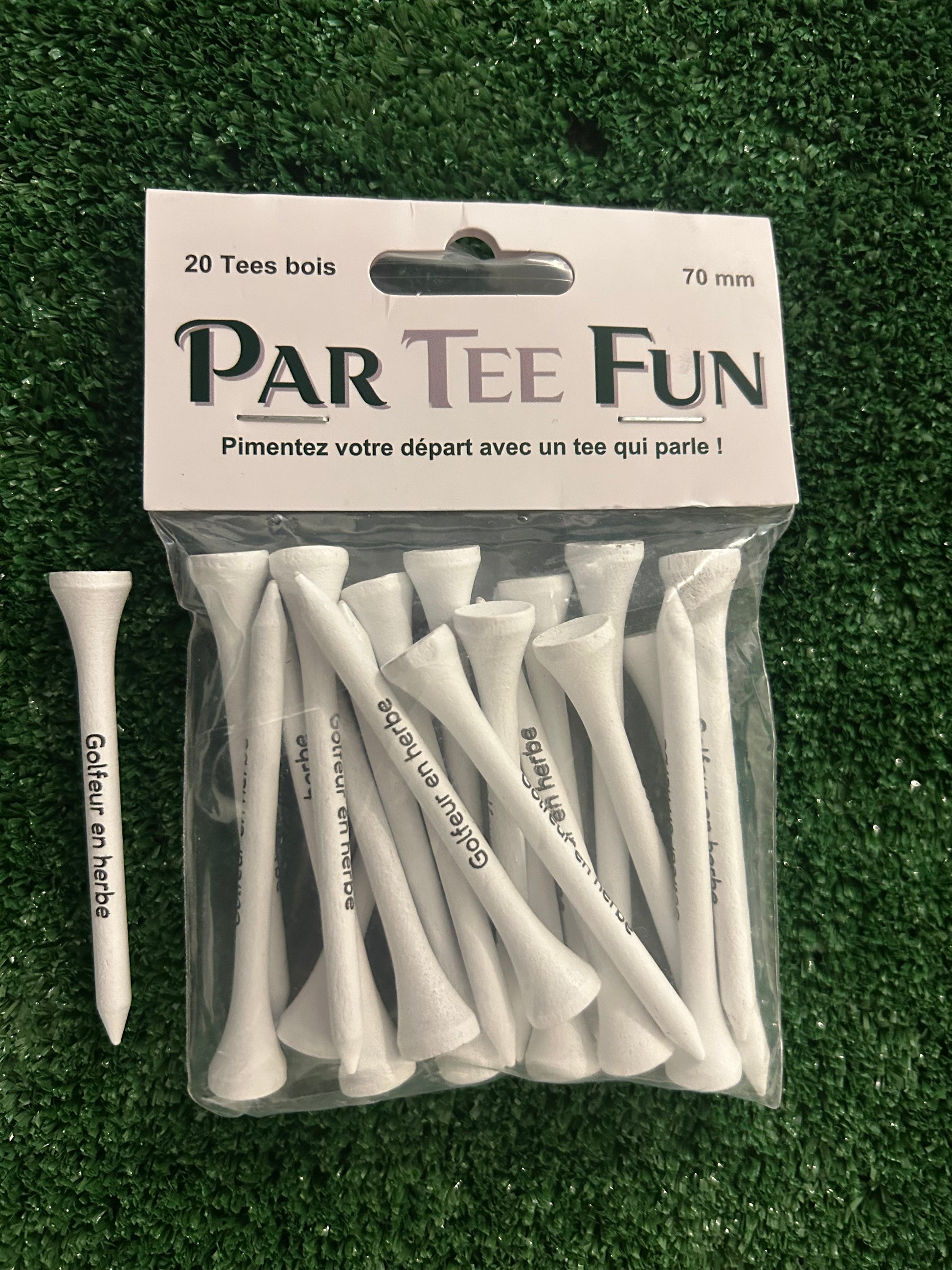 Tee en bois humour golf – Produit fun Par Tee Fun