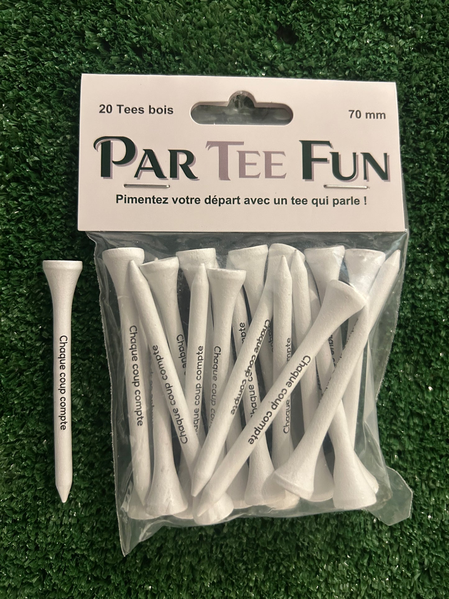 Tee humoristique pour golfeur – Accessoire fun départ de golf