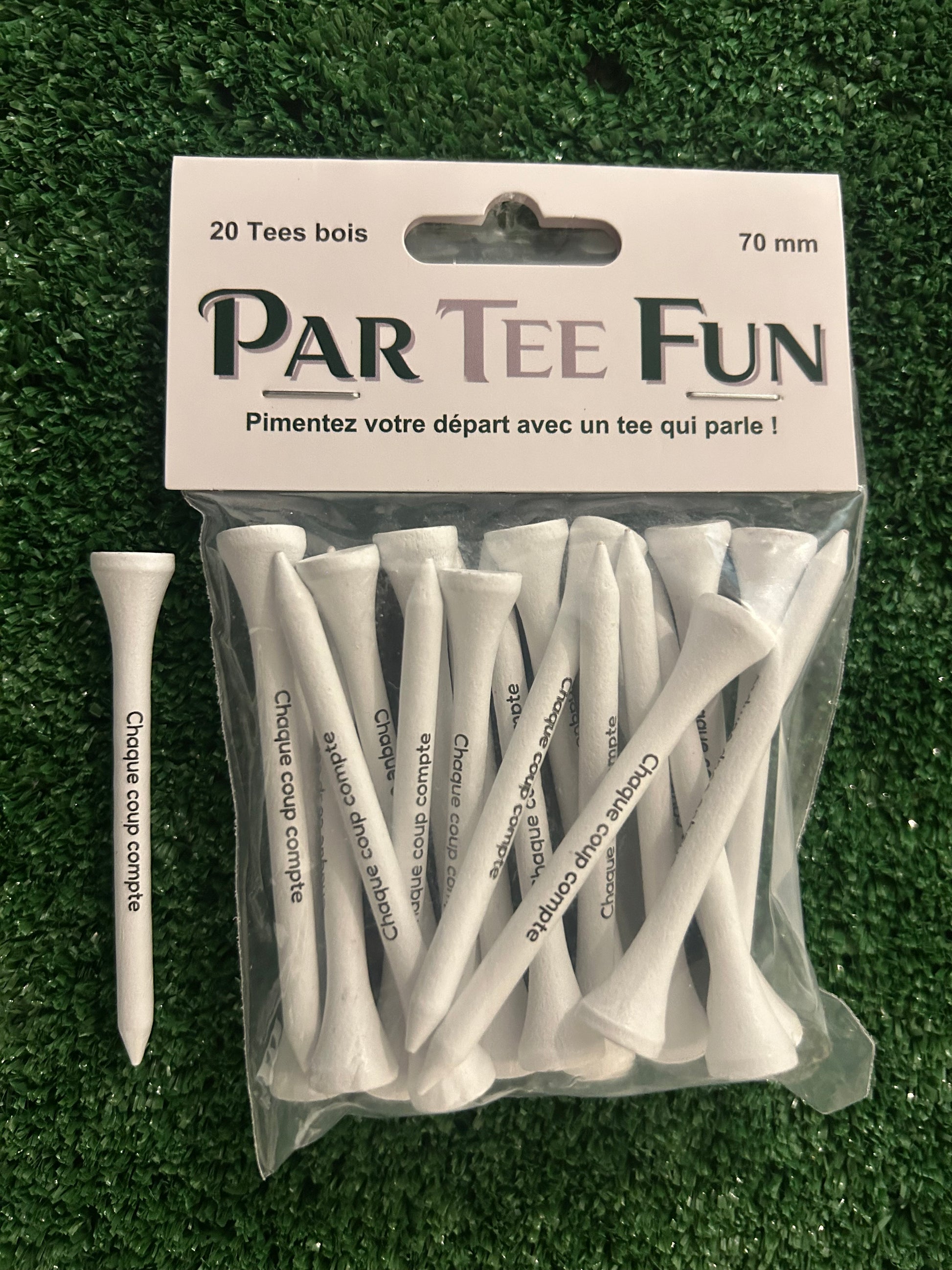 Tee humoristique pour golfeur – Accessoire fun départ de golf