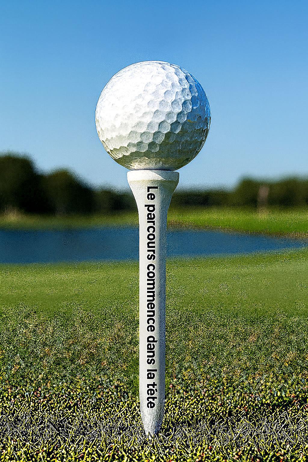 Tee avec phrase sur le golf – Accessoire original joueur de golf