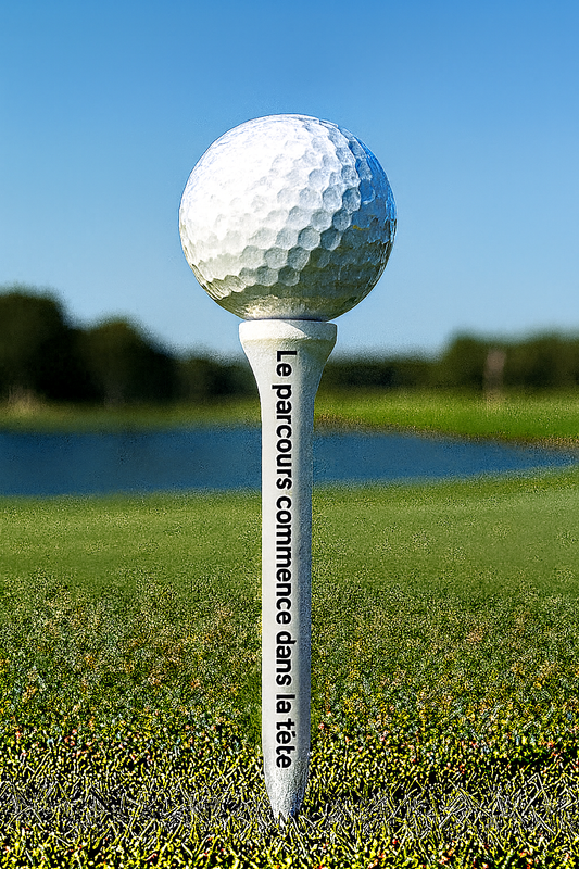 Tee avec phrase sur le golf – Accessoire original joueur de golf