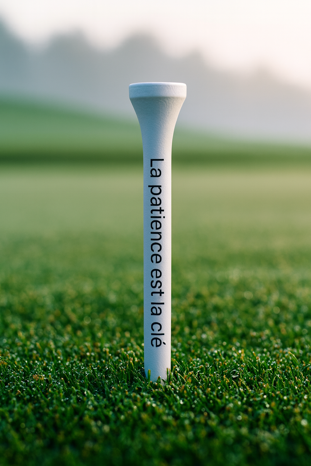 Tee en bois imprimé avec slogan golf – Idée cadeau golfeur