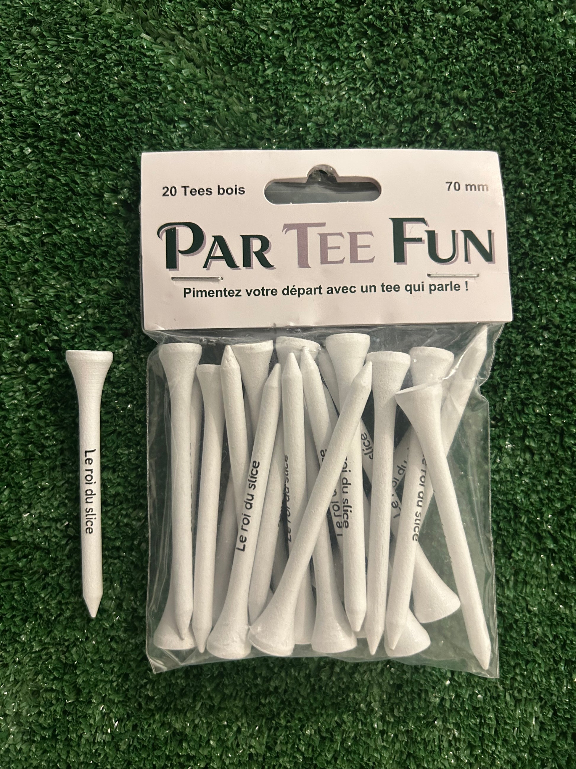 Tee de golf imprimé avec texte drôle – Accessoire unique