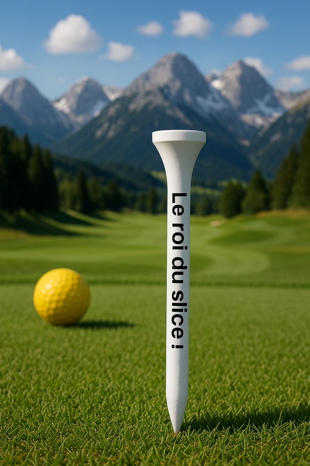 Tee de golf imprimé avec texte drôle – Accessoire unique